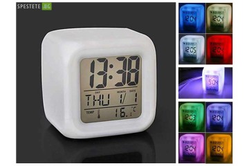 Дигитален LED часовник с аларма-foto4