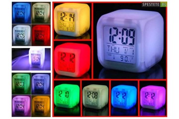 Дигитален LED часовник с аларма-foto3