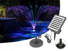 Фонтан с LED светлини и соларен панел-foto6