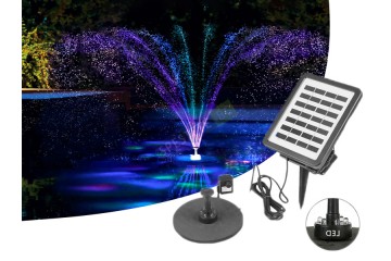 Фонтан с LED светлини и соларен панел-foto6