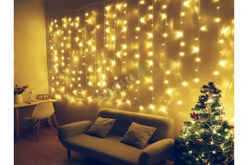 Коледни лампички тип завеса-foto2