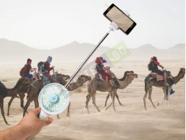 Преносима батерия вентилатор и селфи стик-foto3