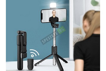 Селфи стик с трипод и дистанционно Селфи стик с трипод и дистанционно