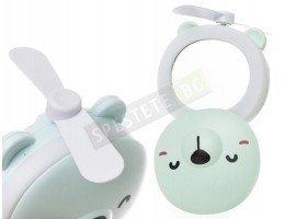 Джобно огледало с осветление и вентилатор-foto2