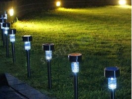 Комплект 4бр. соларни лампи за градина-foto2