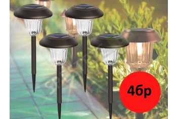 Комплект 4бр. соларни лампи за градина