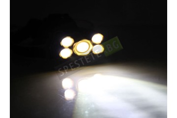 LED Акумулаторен челник с 5 светлини-foto2