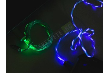 Светещ цветен кабел за зареждане на телефони-foto3