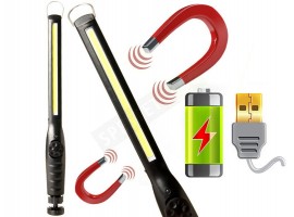 Акумулаторна работна лампа с магнитна стойка-foto2