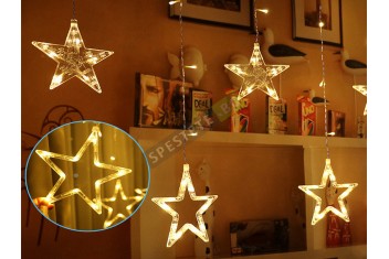 Коледни лампички звезди