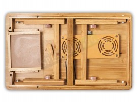 Бамбукова охлаждаща масичка за лаптоп-foto2