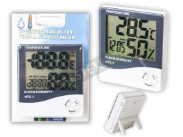 Дигитален часовник с термометър и влагомер-foto3
