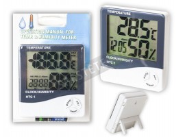 Дигитален часовник с термометър и влагомер-foto3