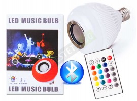 LED крушка с bluetooth колонка