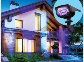 Соларен LED прожектор с 4 цвята