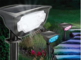 Соларен LED прожектор с 4 цвята-foto2