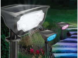 Соларен LED прожектор с 4 цвята-foto2
