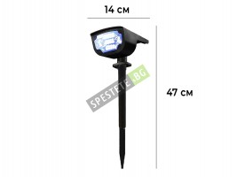 Соларен LED прожектор с 4 цвята-foto5