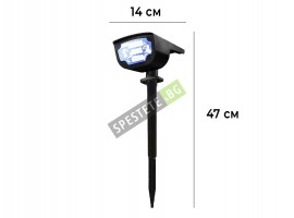 Соларен LED прожектор с 4 цвята-foto5