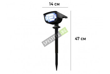 Соларен LED прожектор с 4 цвята-foto5