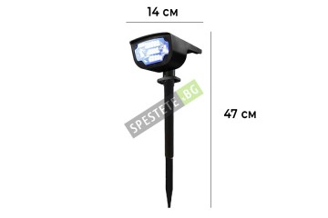 Соларен LED прожектор с 4 цвята-foto5