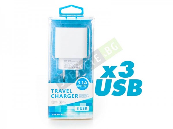 Адаптер за контакт с 3бр. USB