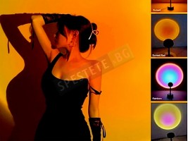 Лампа прожектор на залез-foto2