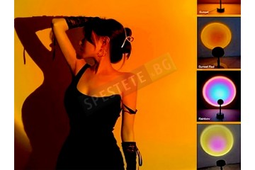 Лампа прожектор на залез-foto2