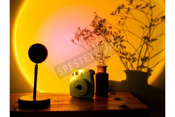 Лампа прожектор на залез-foto3