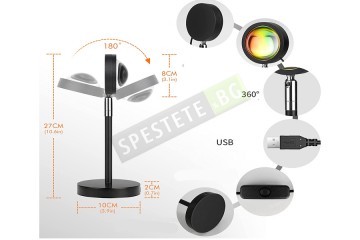 Лампа прожектор на залез-foto6