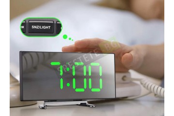 Огледален LED цифров часовник-foto7