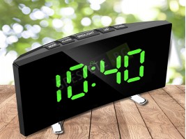 Огледален LED цифров часовник-foto6