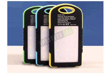 Соларно преносимо зарядно с прожектор 6000mAh-foto4