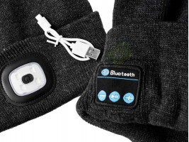Зимна шапка с bluetooth слушалки-foto2