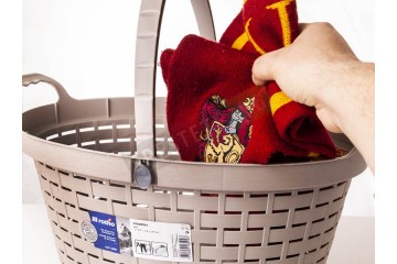 Плетена кошница с удобни дръжки 18Л-foto2