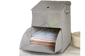 Текстилна кутия с 2 отделения-foto2