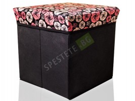 Текстилна сгъваема табуретка кутия-foto3