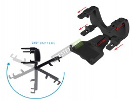 Поставка за телефон върху огледалото за обратно виждане-foto5