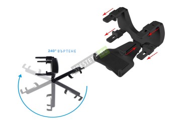 Поставка за телефон върху огледалото за обратно виждане-foto5