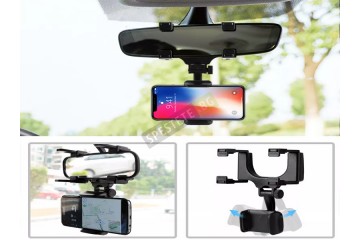 Поставка за телефон върху огледалото за обратно виждане-foto4