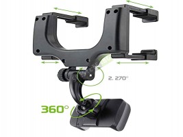 Поставка за телефон върху огледалото за обратно виждане-foto3