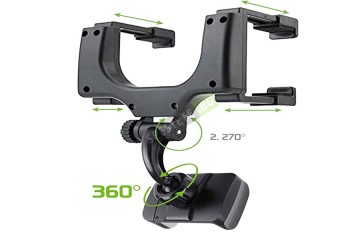 Поставка за телефон върху огледалото за обратно виждане-foto3