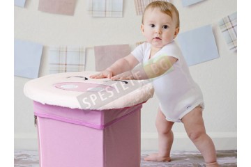 Текстилна сгъваема табуретка прасе
