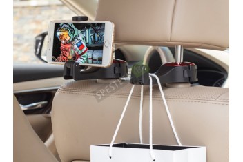 Поставка за телефон и торби за задната седалка на кола