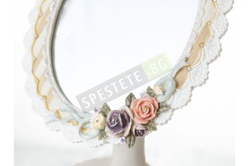 Винтидж огледало с красива рамка-foto2