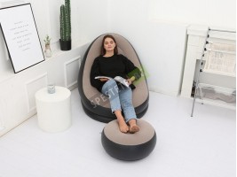 Комплект надуваемо кресло и табуретка-foto3