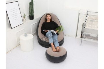 Комплект надуваемо кресло и табуретка-foto3