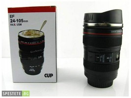 Термос чаша с форма на фотообектив Canon-EF 24-105mm-foto2