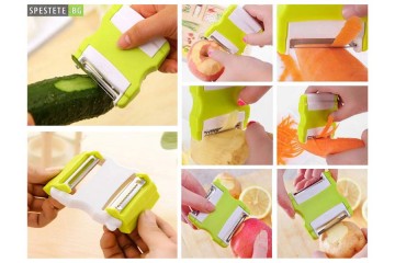 Белачка ренде 2 в 1 за плодове и зеленчуци-foto3