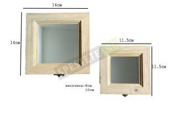 Комплект 2бр. дървени декоративни кутии-foto3